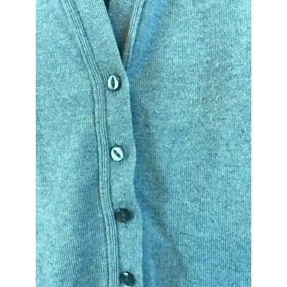 Vintage 100% Lambswool Collared Cardigan Sweater Edinburg Woolen Mill No Sz EUC - Picture 4 of 9